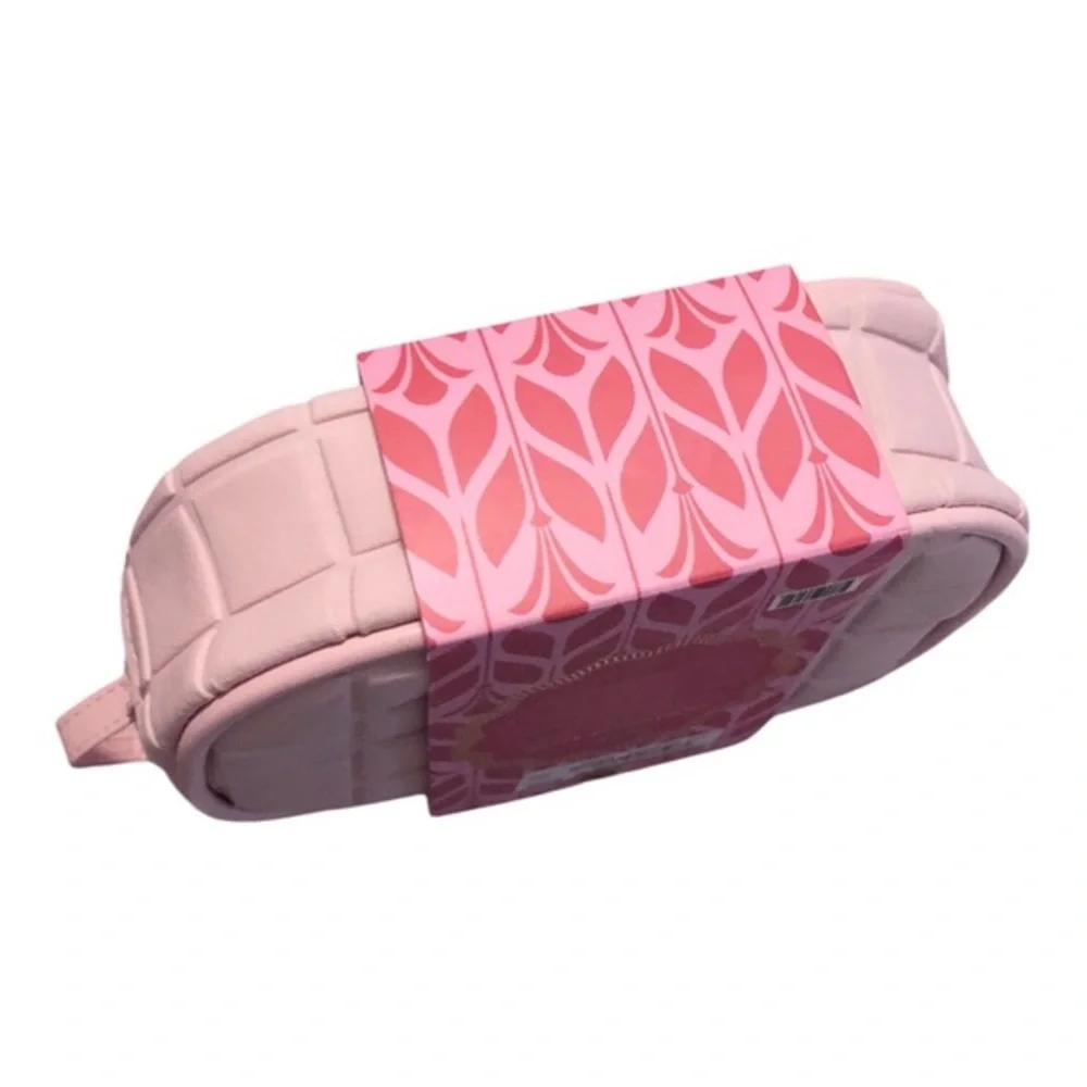 Nicole Miller 5piece 4pack lip balm set in‎ quilted pink case new